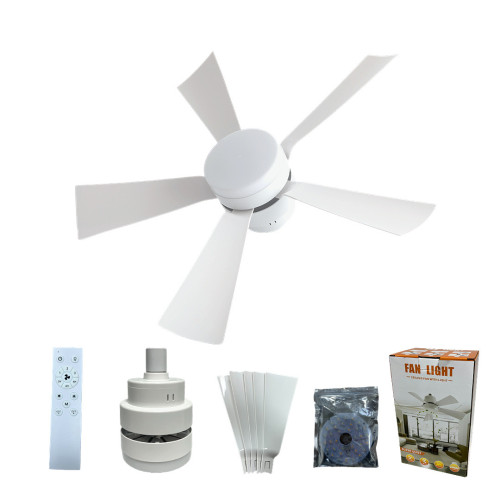 新品可替換光源風扇燈e27螺口家用小型三色吊扇燈風量大靜音 新品可替換光源風扇燈e27螺口家用小型三色吊扇燈風量大靜音