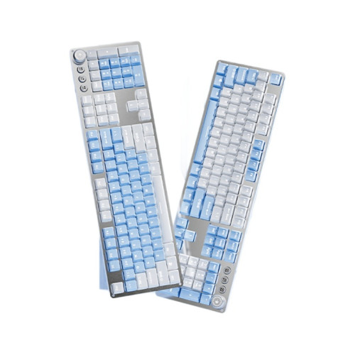 前行者TK930機械鍵盤白藍主題金屬面板有線電競遊戯鍵盤 前行者TK930機械鍵盤白藍主題金屬面板有線電競遊戯鍵盤