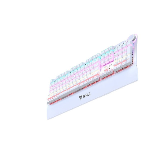 牧馬人 K200掌托機械鍵盤滑鼠套裝帶手托遊戯桌上型筆電家用有線 牧馬人 K200掌托機械鍵盤滑鼠套裝帶手托遊戯桌上型筆電家用有線