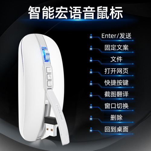 M113AI語音滑鼠藍牙雙模靜音充電桌上型電腦筆電通用AI語音操控 M113AI語音滑鼠藍牙雙模靜音充電桌上型電腦筆電通用AI語音操控