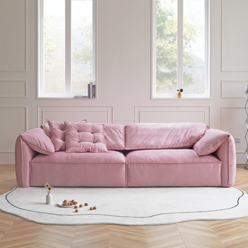 彿山沙發baxter大象耳朵沙發客廳直排磨砂真皮沙發家具 彿山沙發baxter大象耳朵沙發客廳直排磨砂真皮沙發家具