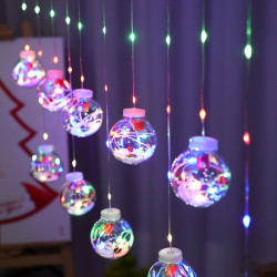 聖誕許願球窗簾燈LED膠皮線裝飾燈房間裝飾滿天星彩燈燈串