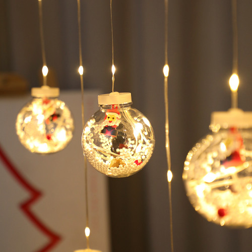 聖誕許願球窗簾燈LED膠皮線裝飾燈房間裝飾滿天星彩燈燈串 聖誕許願球窗簾燈LED膠皮線裝飾燈房間裝飾滿天星彩燈燈串