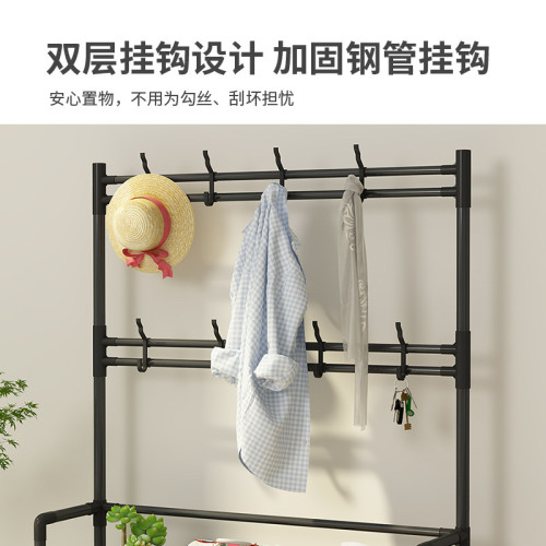 簡易鞋架子家用門口收納置物架衣帽架一體鞋櫃出租屋2022新款爆款 簡易鞋架子家用門口收納置物架衣帽架一體鞋櫃出租屋2022新款爆款