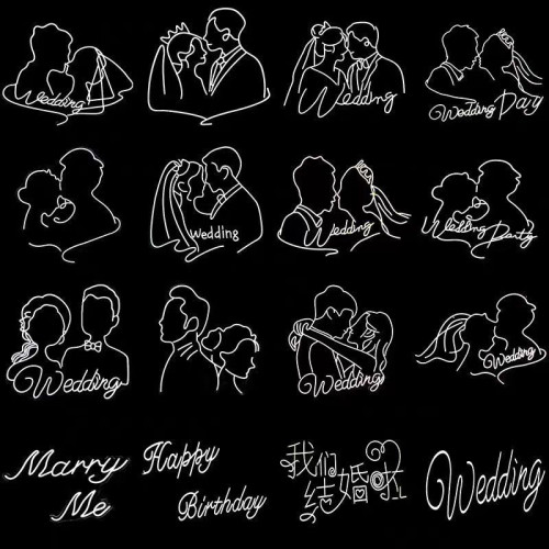 婚禮發光頭像婚禮情侶頭像霓虹燈發光燈牌婚慶求婚背景裝飾燈 婚禮發光頭像婚禮情侶頭像霓虹燈發光燈牌婚慶求婚背景裝飾燈