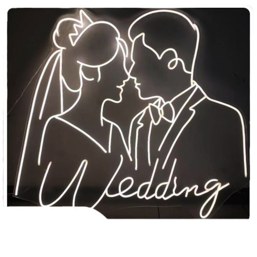 婚禮發光頭像婚禮情侶頭像霓虹燈發光燈牌婚慶求婚背景裝飾燈 婚禮發光頭像婚禮情侶頭像霓虹燈發光燈牌婚慶求婚背景裝飾燈