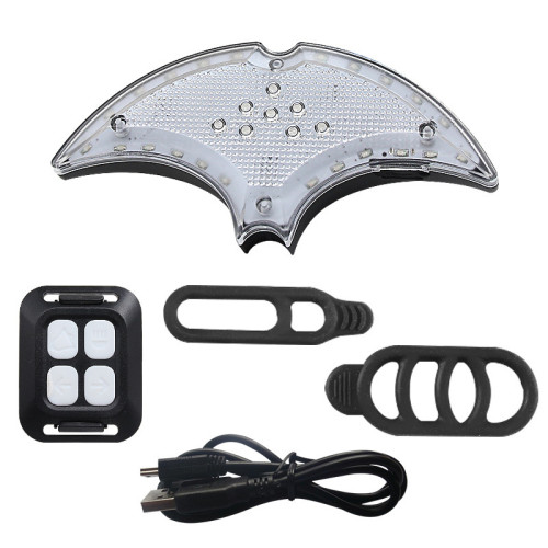 自行車無線遙控轉向尾燈山地車夜間騎行警示燈充電防水夜騎騎行燈 自行車無線遙控轉向尾燈山地車夜間騎行警示燈充電防水夜騎騎行燈