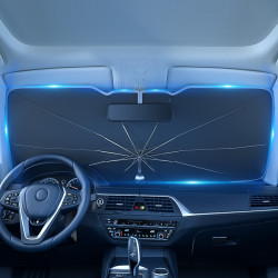 汽車遮陽擋車用收縮防曬隔熱太陽擋前擋風玻璃遮陽繖膠囊遮陽繖