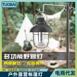 戶外露營燈充電帳篷燈復古懸掛地攤燈野營野餐燈室內手提馬燈提燈