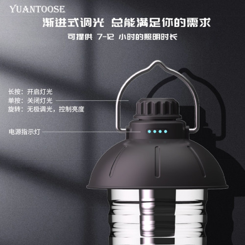 戶外露營燈充電帳篷燈復古懸掛地攤燈野營野餐燈室內手提馬燈提燈 戶外露營燈充電帳篷燈復古懸掛地攤燈野營野餐燈室內手提馬燈提燈