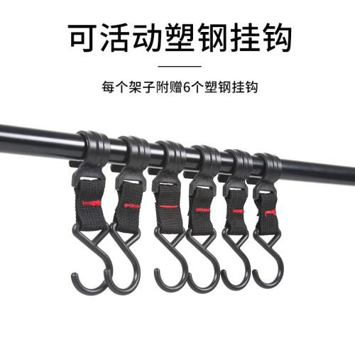 旅遊三角掛架露營置物架折曡超輕鋁合金架燈架野營可攜式露營餐具架 旅遊三角掛架露營置物架折曡超輕鋁合金架燈架野營可攜式露營餐具架