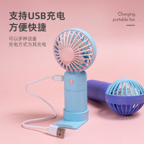 手持風扇充電款可攜式小風扇創意學生usb電風扇禮品卡通