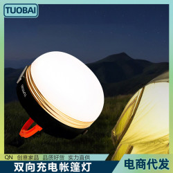 雙向充電帳篷燈戶外可攜式露營帳篷燈 LED戶外營地應急照明掛燈地攤