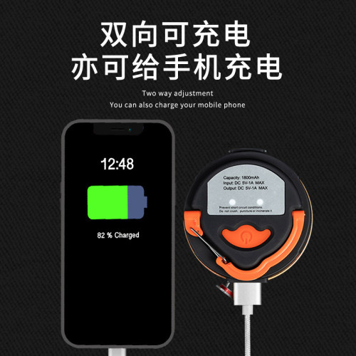 雙向充電帳篷燈戶外可攜式露營帳篷燈 LED戶外營地應急照明掛燈地攤 雙向充電帳篷燈戶外可攜式露營帳篷燈 LED戶外營地應急照明掛燈地攤