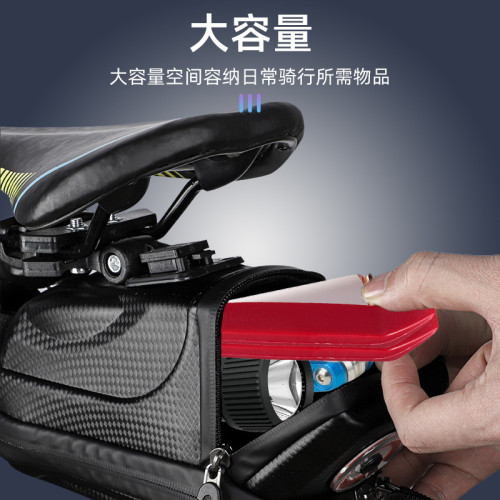 自行車帶燈尾包公路車硬殼鞍座包騎行尾包車後包山地車車尾警示燈 自行車帶燈尾包公路車硬殼鞍座包騎行尾包車後包山地車車尾警示燈