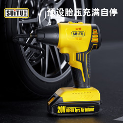 車用充氣泵汽車用打氣筒無線可攜式打氣泵小轎車電動輪胎壓加氣寶