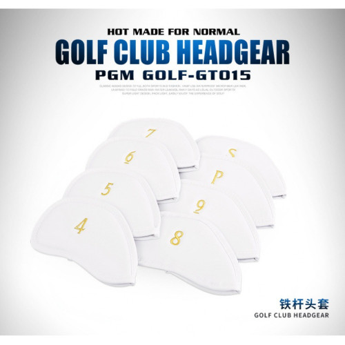 高爾夫球桿頭套木桿套帽子桿頭保護帽套GOLF綉花鐵桿套推桿保護罩 高爾夫球桿頭套木桿套帽子桿頭保護帽套GOLF綉花鐵桿套推桿保護罩