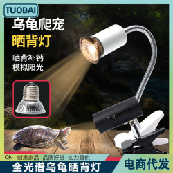 美規110V日規烏龜全光譜倉鼠爬寵陸龜蜥蜴太陽燈 UVA全光譜保溫燈