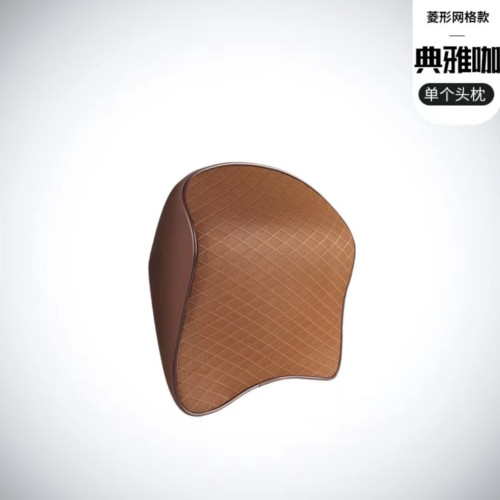 汽車頭枕腰靠記憶棉車用頭枕皮革網布四季通用車用護頸枕腰靠