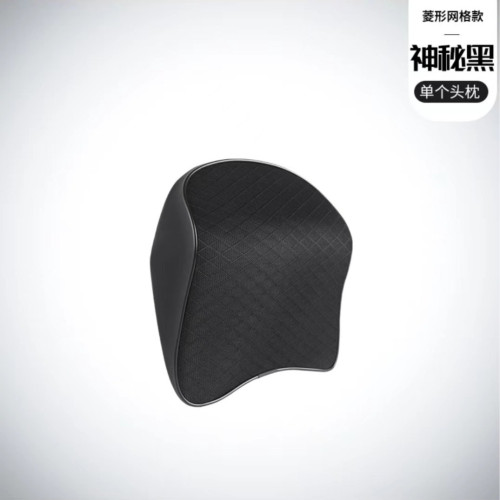 汽車頭枕腰靠記憶棉車用頭枕皮革網布四季通用車用護頸枕腰靠