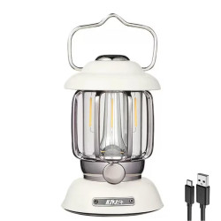 多功能復古露營燈戶外防水雙光源typy-c充電手提燈氛圍燈超長續航