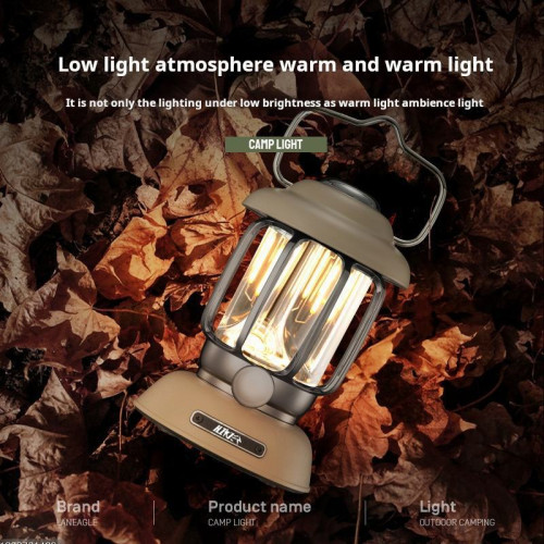 多功能復古露營燈戶外防水雙光源typy-c充電手提燈氛圍燈超長續航 多功能復古露營燈戶外防水雙光源typy-c充電手提燈氛圍燈超長續航