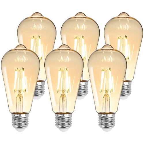 燈泡E27螺口 復古透明鎢絲燈創意白 暖光茶色LED奶嘴酒吧餐廳 燈泡E27螺口 復古透明鎢絲燈創意白 暖光茶色LED奶嘴酒吧餐廳