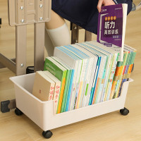 桌下書架書本收納盒學生宿捨桌面置物架放書包落地帶輪可移動書箱
