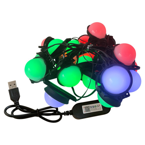 LEDUSB5V戶外氛圍燈串野外露營七彩燈廣告婚慶節日裝飾燈串釦板款 LEDUSB5V戶外氛圍燈串野外露營七彩燈廣告婚慶節日裝飾燈串釦板款