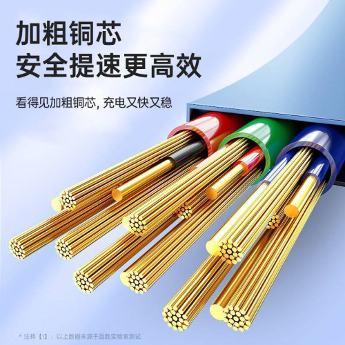 品勝三合一6A數據線適用蘋果安卓華爲手機一拖三充電線快充 品勝三合一6A數據線適用蘋果安卓華爲手機一拖三充電線快充