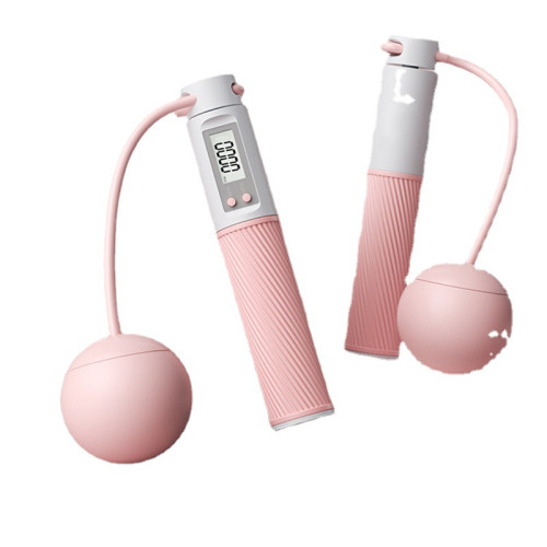 嚴選無繩跳繩款健身塑形運動專業減脂女生專用計數室內負重力繩子