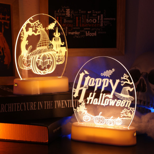 萬聖節發光巫師帽南瓜led彩燈擺件鬼節氛圍桌面裝飾布置用品 萬聖節發光巫師帽南瓜led彩燈擺件鬼節氛圍桌面裝飾布置用品