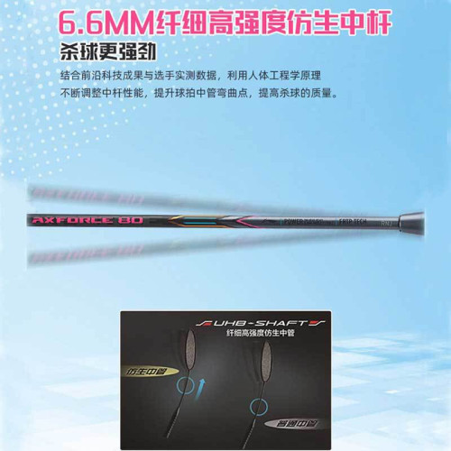 李甯羽毛球拍諶龍同款雷霆80單拍高磅全面型進攻單拍專業比賽拍 李甯羽毛球拍諶龍同款雷霆80單拍高磅全面型進攻單拍專業比賽拍