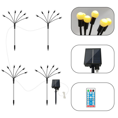 太陽能螢火蟲燈10頭一拖五戶外防水庭院草坪裝飾螢火蟲燈 太陽能螢火蟲燈10頭一拖五戶外防水庭院草坪裝飾螢火蟲燈