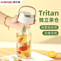 tritan吸琯杯大容量水杯女高顔值杯子夏天兒童大人隨行塑膠杯