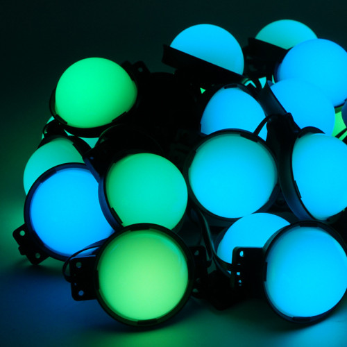 LED戶外氛圍燈串野外露營七彩燈廣告婚慶節日裝飾燈串釦板點光源 LED戶外氛圍燈串野外露營七彩燈廣告婚慶節日裝飾燈串釦板點光源