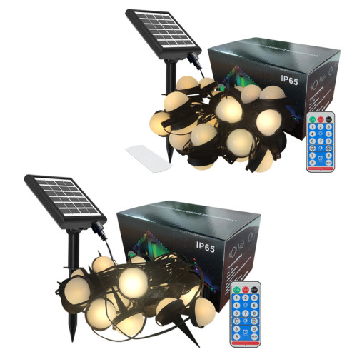 LED太陽能戶外氛圍燈串野外露營暖光廣告婚慶裝飾燈串點光源 LED太陽能戶外氛圍燈串野外露營暖光廣告婚慶裝飾燈串點光源