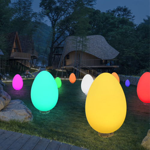 LED七彩發光不倒翁燈戶外廣場草坪防水燈可遙控簡約網紅景觀燈 LED七彩發光不倒翁燈戶外廣場草坪防水燈可遙控簡約網紅景觀燈