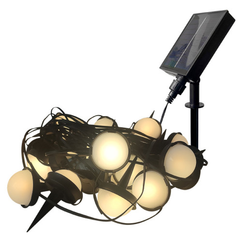 LED太陽能 戶外氛圍燈串野外露營七彩廣告婚慶裝飾地插點光源 LED太陽能 戶外氛圍燈串野外露營七彩廣告婚慶裝飾地插點光源