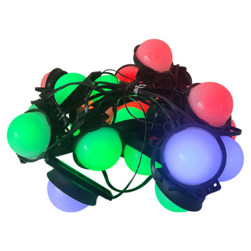 LED太陽能戶外氛圍燈串野外露營七彩廣告婚慶裝飾燈串釦板點光源 LED太陽能戶外氛圍燈串野外露營七彩廣告婚慶裝飾燈串釦板點光源