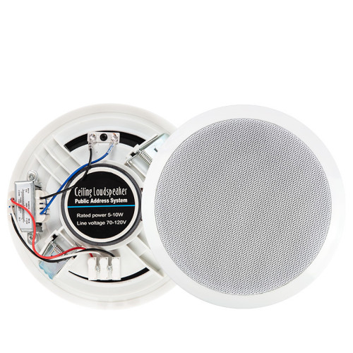 吸頂喇叭 10W 6寸定壓天花吊頂商場背景音樂公共廣播用 吸頂喇叭 吸頂喇叭 10W 6寸定壓天花吊頂商場背景音樂公共廣播用 吸頂喇叭
