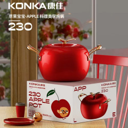 康佳kokna蘋果寶寶料理家用煲湯湯鍋燉鍋多功能不沾鍋燉湯鍋料理