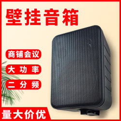 公共廣播專用定阻/定壓門店鋪超市商場會議壁掛音響 4寸壁掛音箱
