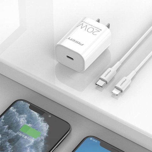 品勝20W快充套裝PD超級充電頭可攜式1M充電線套餐適用蘋果充電器 品勝20W快充套裝PD超級充電頭可攜式1M充電線套餐適用蘋果充電器