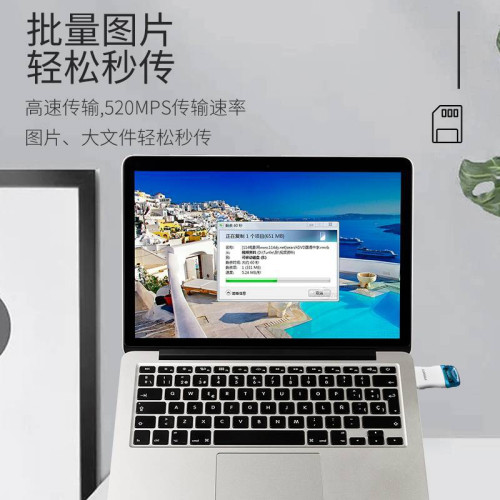 品勝彩弧SD讀卡器適用尼康相機大卡SD卡高速CF傳輸多功能TF二合一