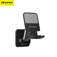 AWEI用維X36牆面黏貼式手機支架 可粘貼在多種牆面不畱痕更方