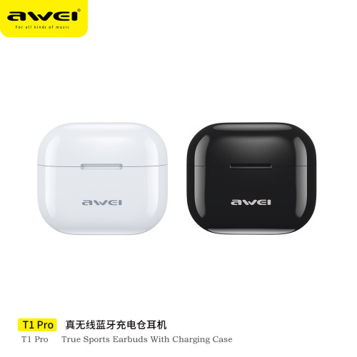 AWEI用維新款入耳式藍牙耳機T1 Pro藍牙5.3TWS耳機性價比款 AWEI用維新款入耳式藍牙耳機T1 Pro藍牙5.3TWS耳機性價比款