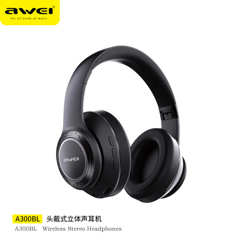 AWEI用維新款頭戴藍牙耳機A100/200/300BL 性價比HiFi音質
