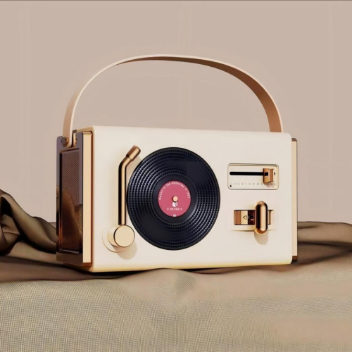 C220復古藍牙音箱多功能小型唱片機手機電腦桌面小音響迷你新款 C220復古藍牙音箱多功能小型唱片機手機電腦桌面小音響迷你新款