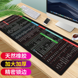 辦公滑鼠墊風矽膠護腕托記憶棉滑鼠墊加厚加大鎖邊滑鼠墊鍵盤桌墊